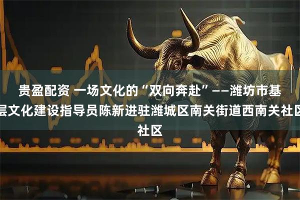 贵盈配资 一场文化的“双向奔赴”——潍坊市基层文化建设指导员陈新进驻潍城区南关街道西南关社区